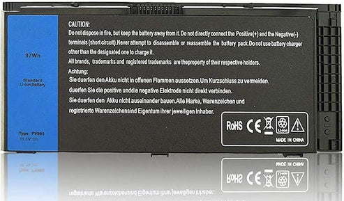 Dell Laptop Battery Compatible with Precision M4600, M4700, M6600, M6700 Series – FV993, FJJ4W, KJ321, PG6RC, V7M28, R7PND
