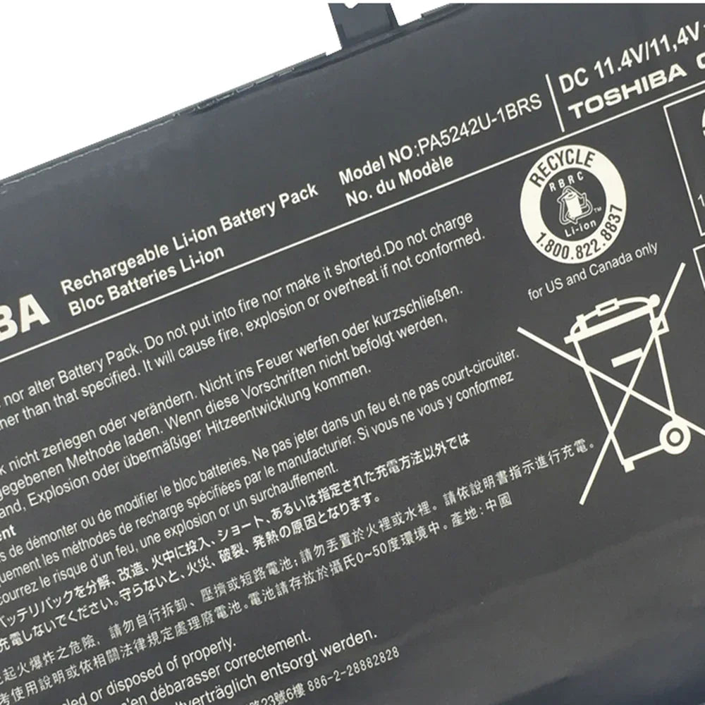 Toshiba Laptop Battery – Genuine PA5242U-1BRS for Satellite Radius 12, P20W-C-103, P25W-C2302