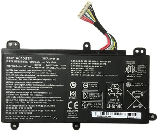 Original AS15B3N Battery for Acer Predator 15 G9-591 G9-592, Predator 17 G9-791 G9-792, Predator 21, Predator G9 / G9000 Series Gaming Laptops