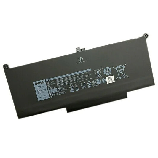 7.6V 60Wh Original Dell Laptop Battery – Compatible with Latitude 12 7000, 7280, 7480 | Model Numbers: F3YGT, DM3WC, 0DM3WC, 2X39G